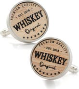Cufflinks, Inc. Men's Whiskey Barrel Wood Cuff Links