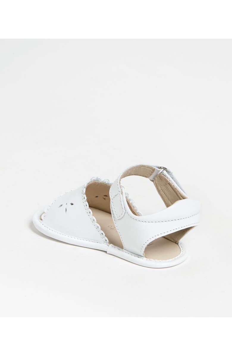 Elephantito Scalloped Sandal, Alternate, color, White