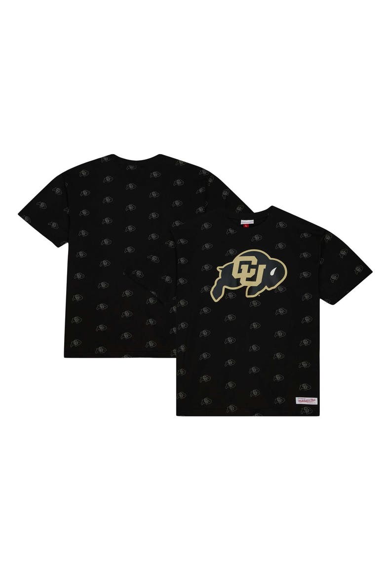 Men's Mitchell & Ness  Black Colorado Buffaloes Allover Print T-Shirt, Alternate, color, Black