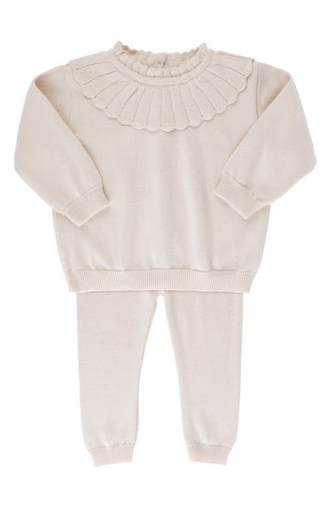 Scallop Collar Sweater & Pants Set (Baby)