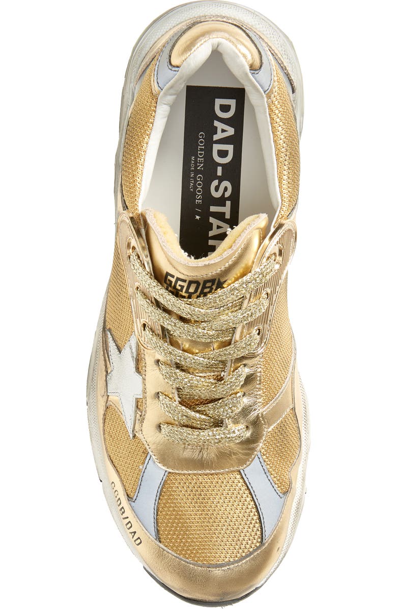 Golden Goose Deluxe Dad-Star Gold Low Top Sneaker, Alternate, color, Gold