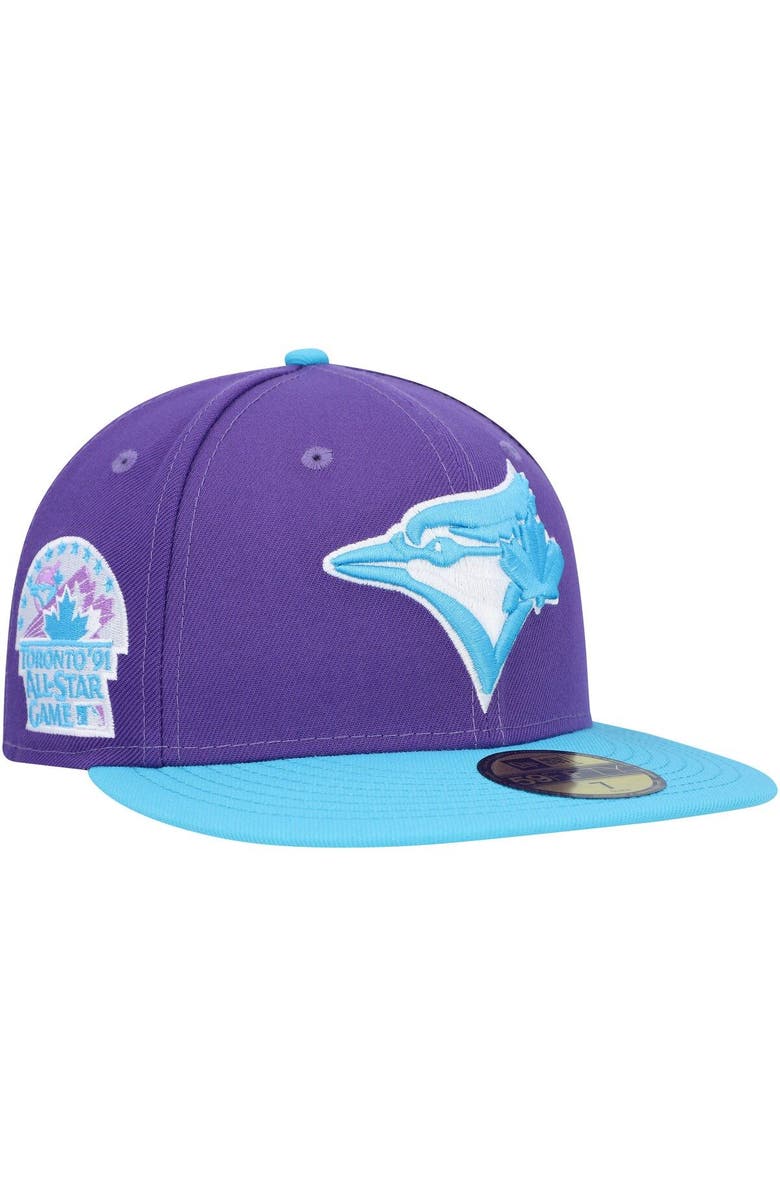 New Era Men's New Era Purple Toronto Blue Jays Vice 59FIFTY Fitted Hat, Main, color, Purple