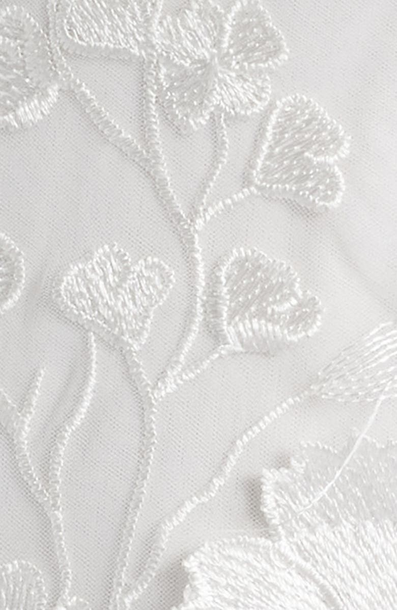 CITY STUDIO Floral Appliqué Minidress, Alternate, color, Ivory