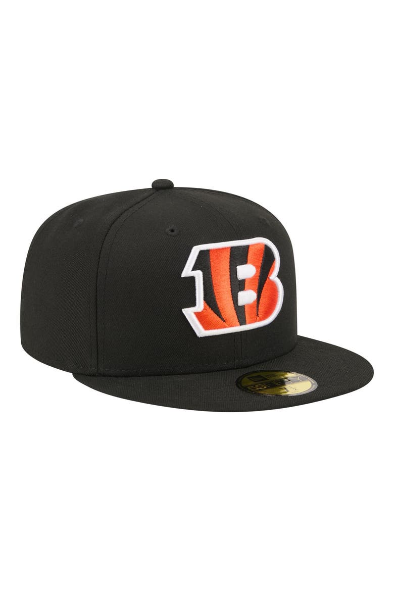 Men's New Era Black Cincinnati Bengals 59FIFTY Fitted Hat, Alternate, color, Black