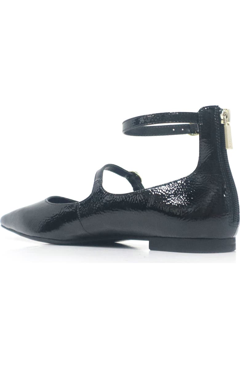 Kenneth Cole Nolita Ankle Strap Mary Jane Flat, Alternate, color, Black Patent
