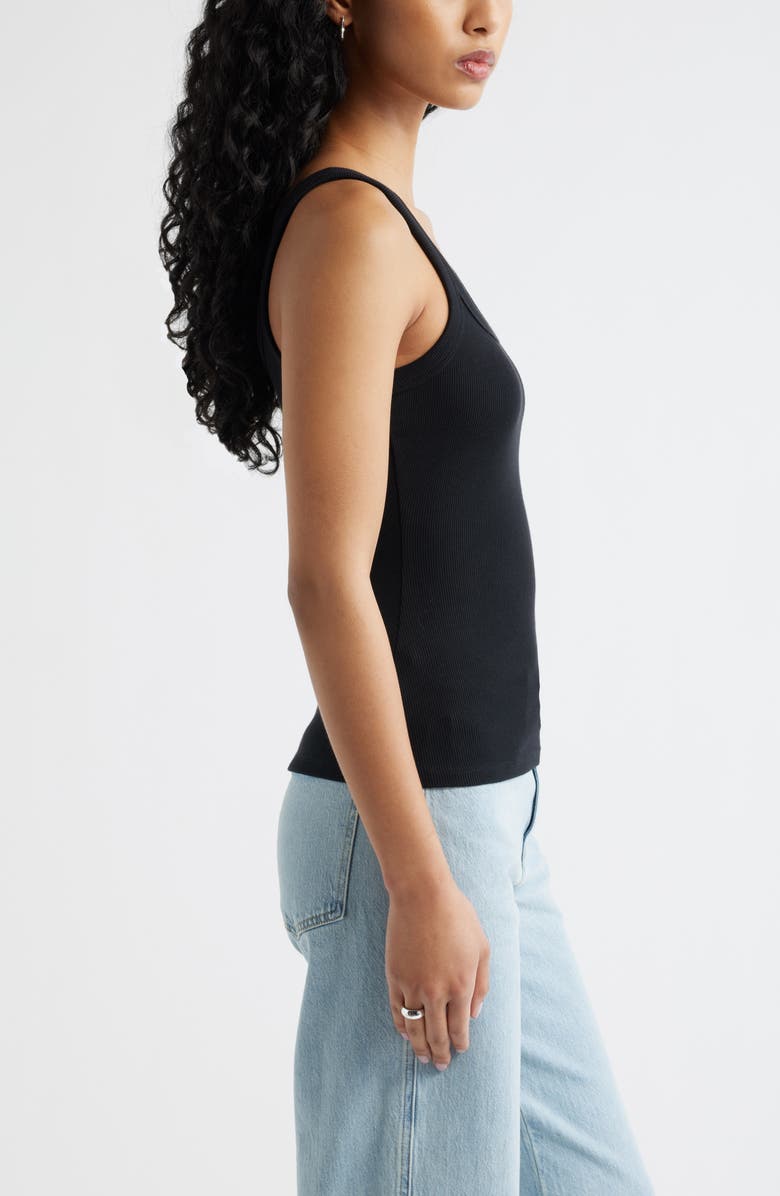 Open Edit Rib Camisole, Alternate, color, Black