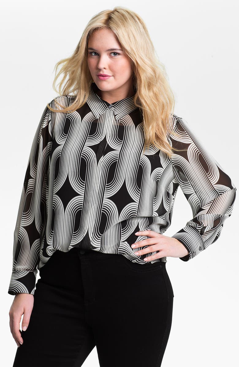 Vince Camuto 'Deco Braids' Blouse, Main, color, 