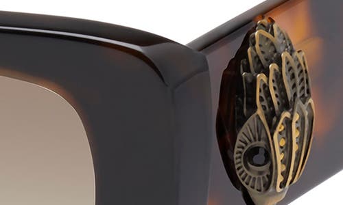 Kurt Geiger London 52mm Rectangular Sunglasses In Brown