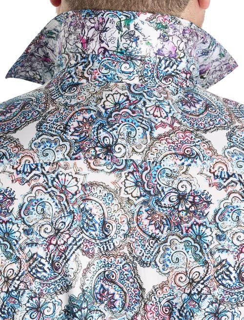 Robert Graham Dxl Big & Tall Multi Paisley Sport Shirt In Multi