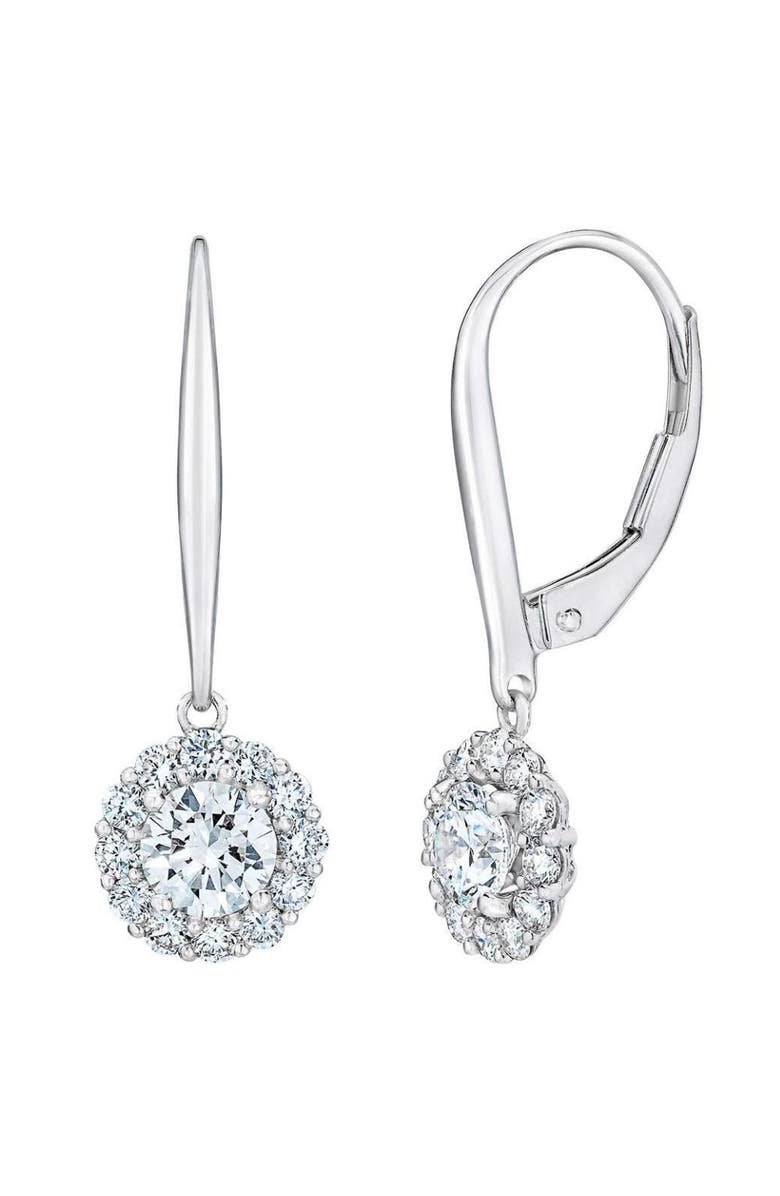 Bliss Diamond 1Ct Diamond Floral Shape Studs Lab Grown Earrings, Alternate, color, 