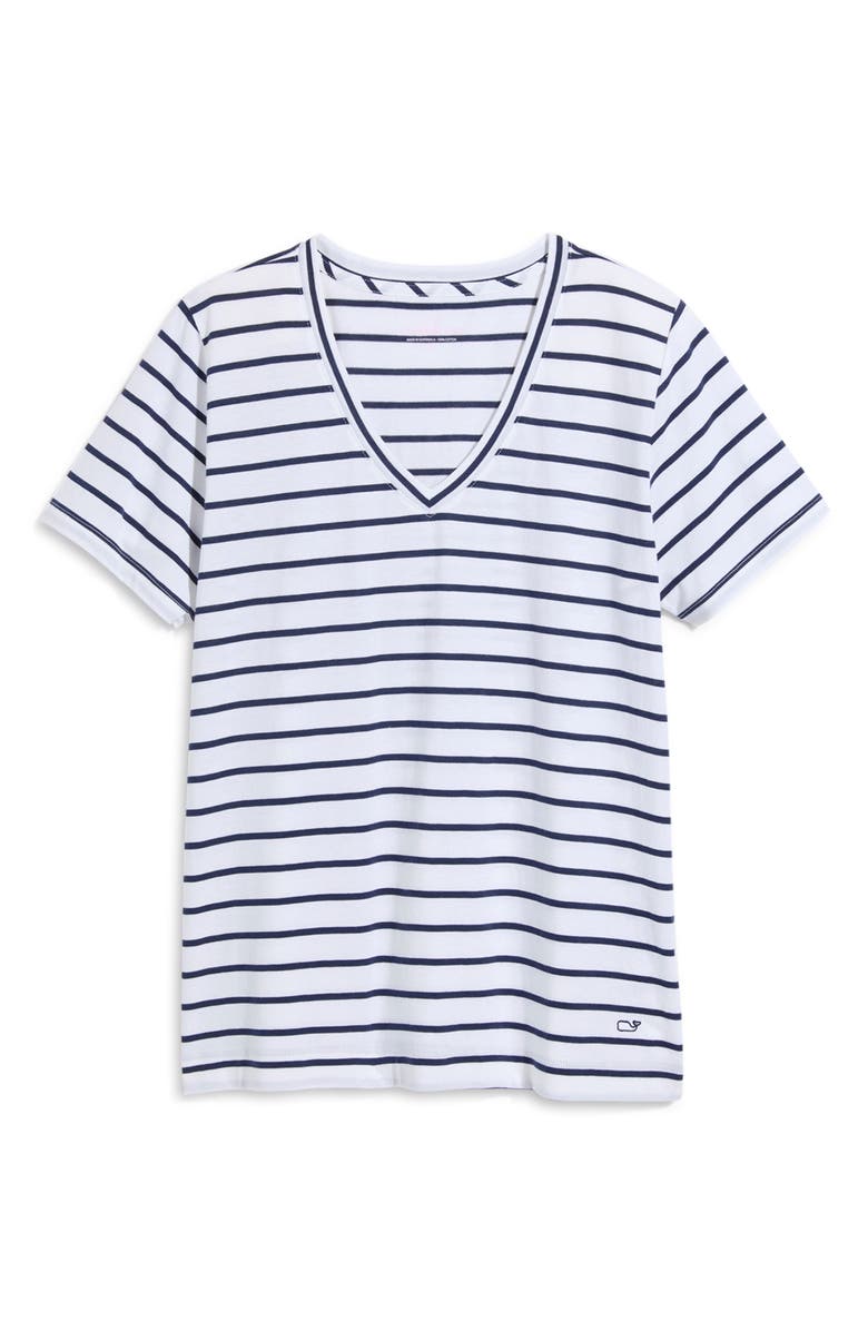 vineyard vines V-Neck Cotton T-Shirt, Alternate, color, 
