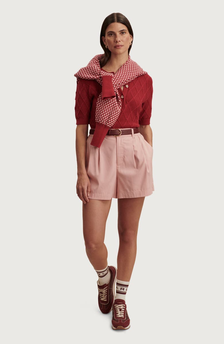 Varley Tansy Woven Shorts, Alternate, color, Mellow Rose
