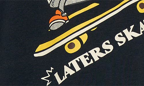 Tiny Tribe Kids' Laters Skaters Stretch Cotton Graphic T-shirt In Multi