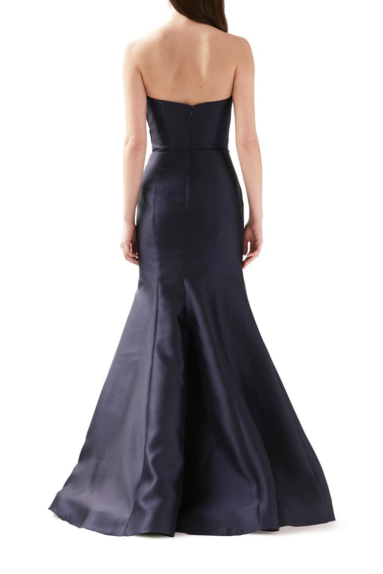 Strapless Mermaid Evening Gown, Alternate, color, NAVY