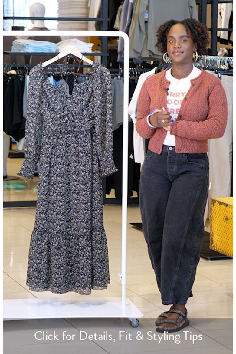 Kezia Floral Long Sleeve Midi Dress video