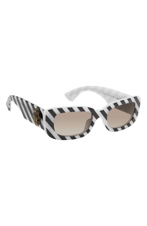 Kurt Geiger London 52mm Rectangular Sunglasses In Black