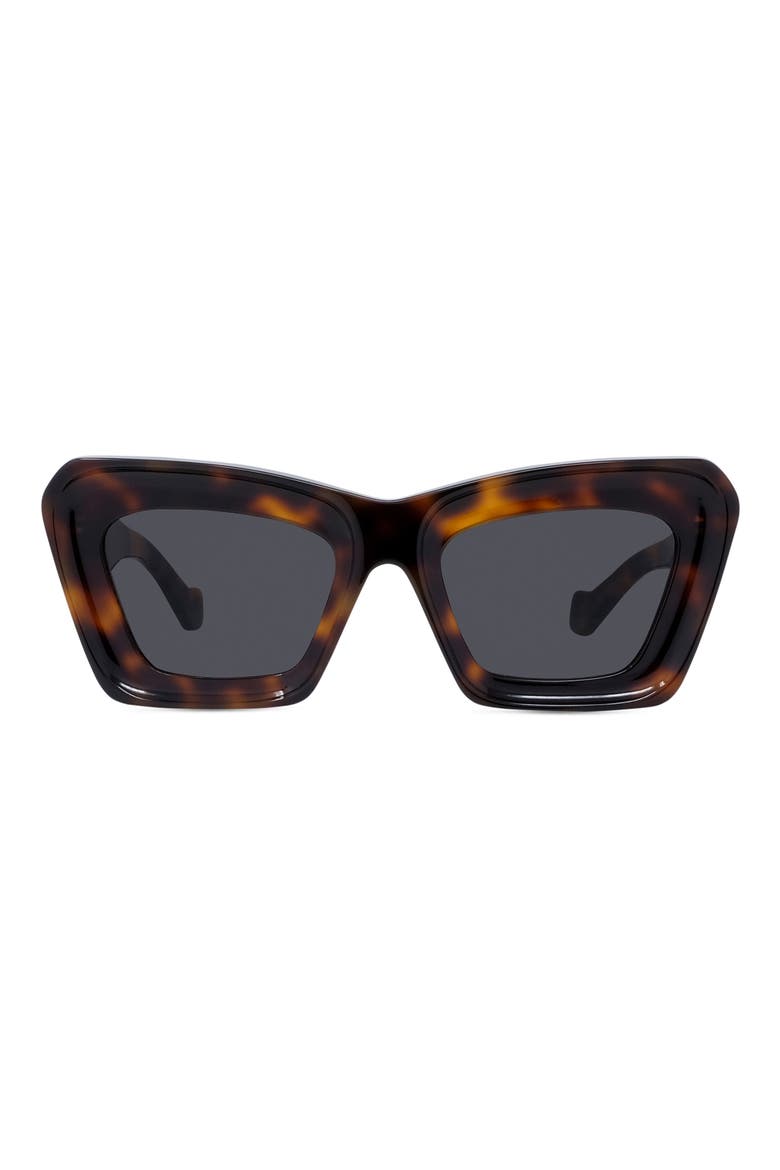 Anagram 52mm Cat Eye Sunglasses, Main, color, DARK HAVANA / SMOKE