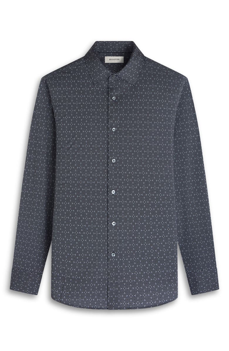 Bugatchi James OoohCotton<sup>®</sup> Button-Up Shirt, Alternate, color, Black