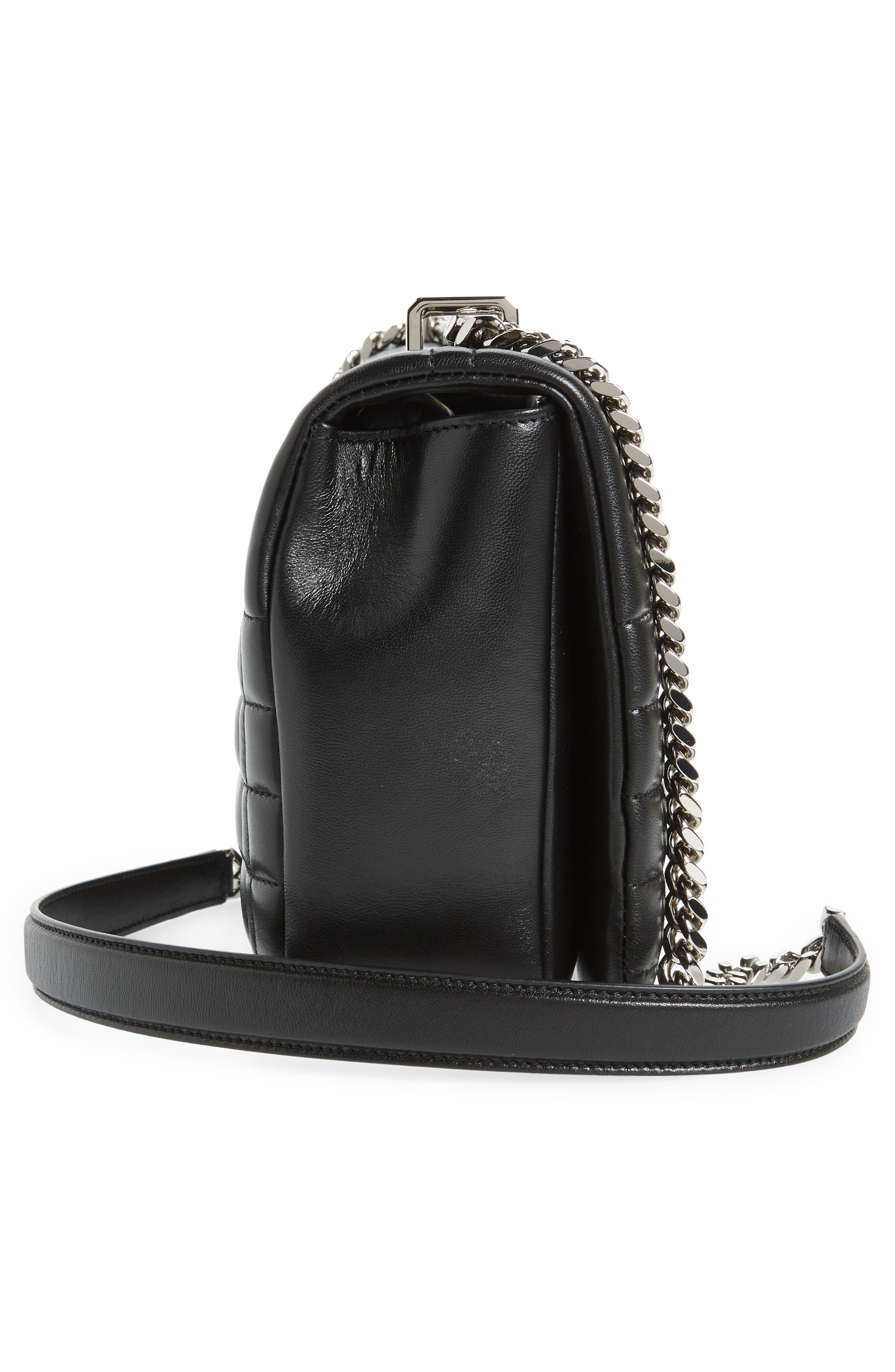 Burberry Medium Lola TB Quilted Lambskin Leather Shoulder Bag, Alternate, color, 