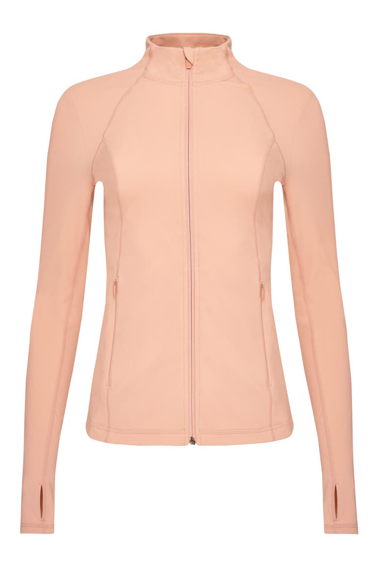Power Workout Jacket, Alternate, color, MISTY ROSE PINK