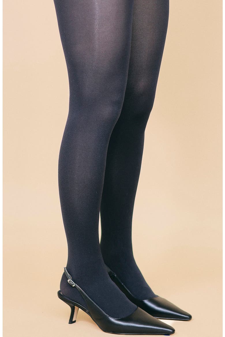 Solid Tights, Main, color, BLACK