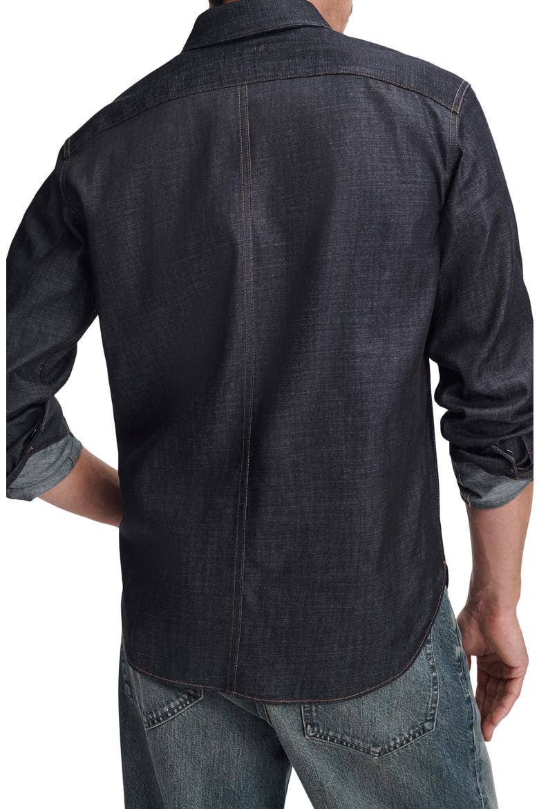 Classic Denim Button-Up Shirt, Alternate, color, RBRAW