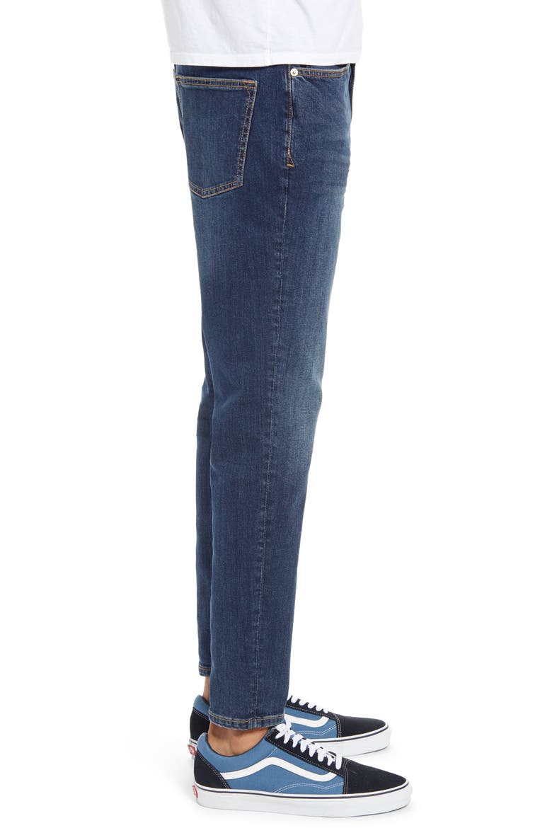 Carrot Tapered Jeans, Alternate, color, BLUE