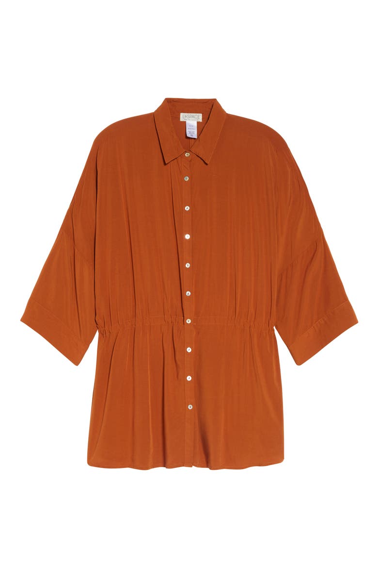 L Space Pacifica Cover-Up Tunic, Alternate, color, AMBER