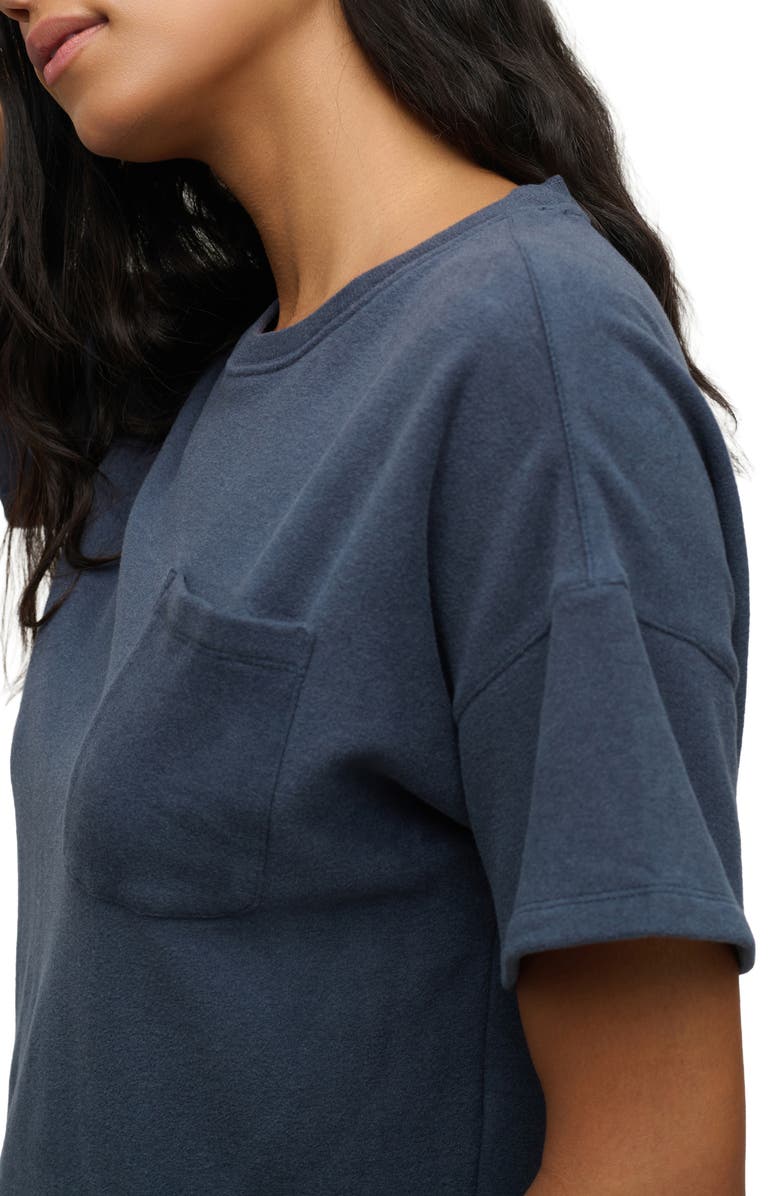 Barefoot Dreams<sup>®</sup> Brushed Fleece Short Sleeve Pullover, Alternate, color, 