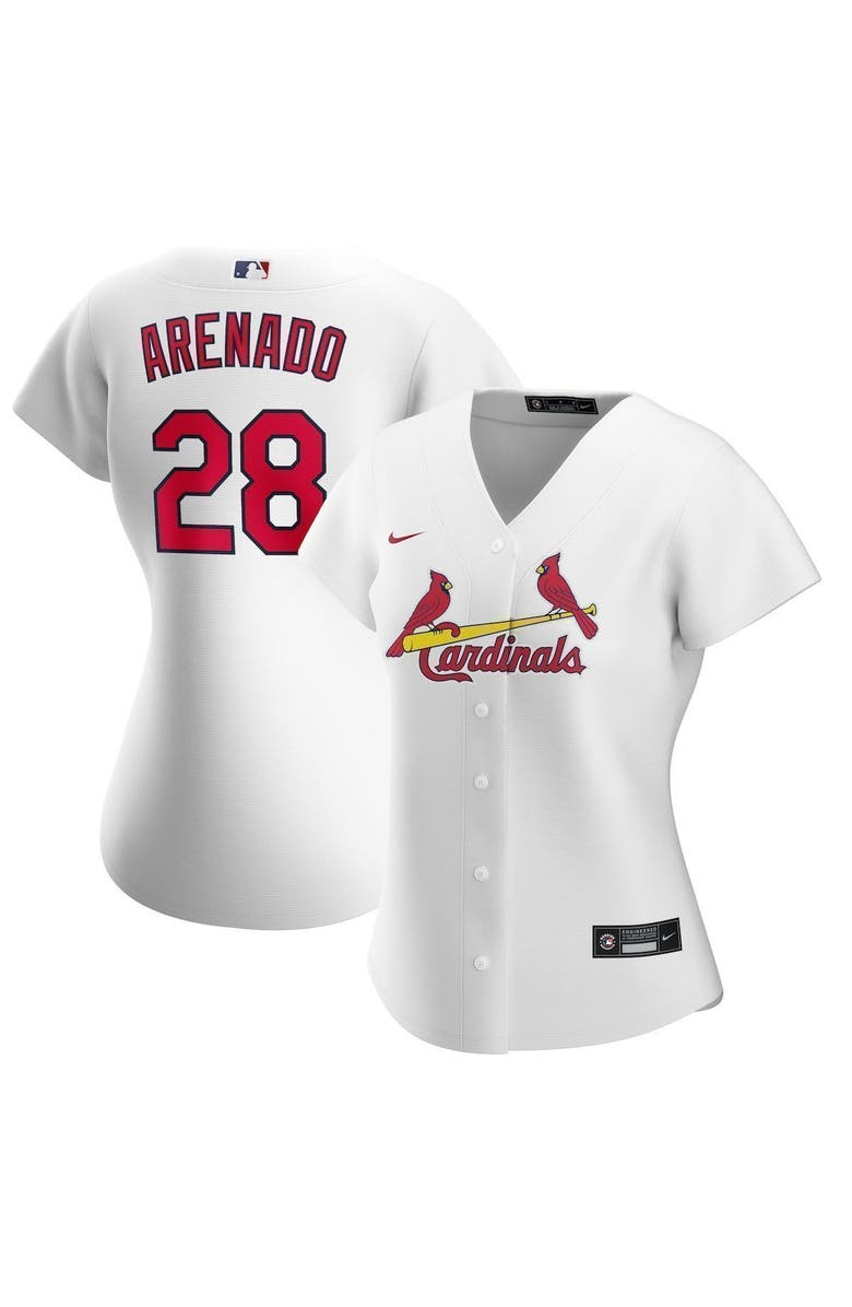 Nike Women's Nike Nolan Arenado White St. Louis Cardinals Home Official Replica Player Jersey, Main, color, White