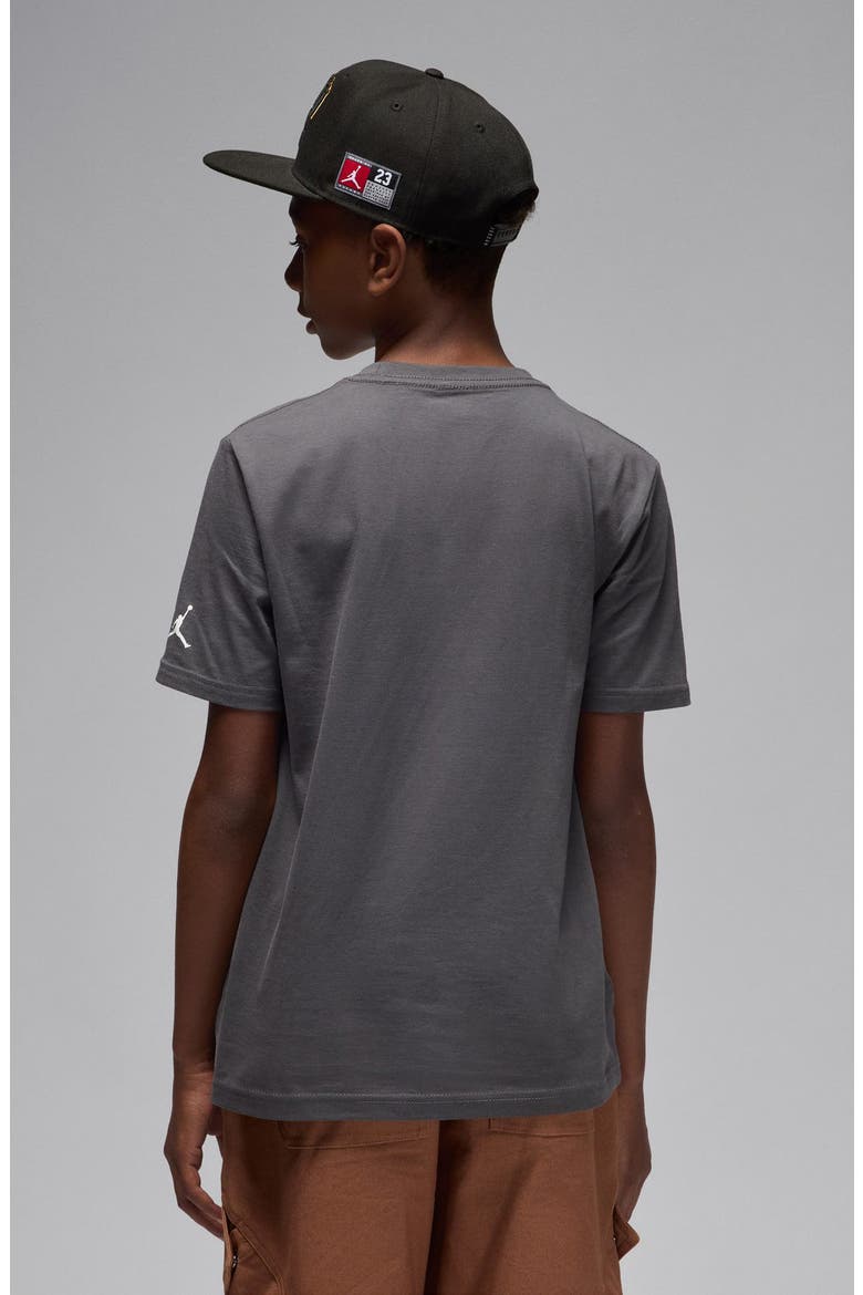 Kids' Distressed Chrome T-Shirt, Alternate, color, IRON GREY