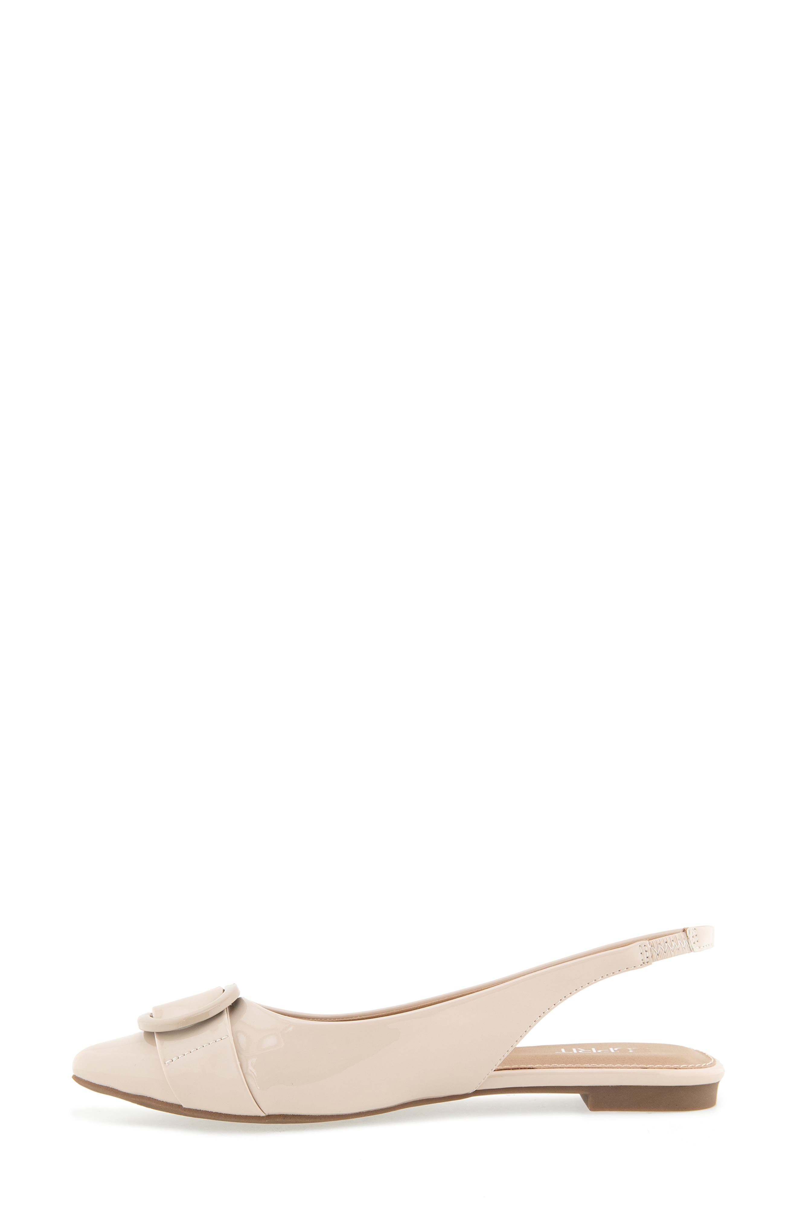Preslee Slingback Flat, Alternate, color, IVORY PATENT
