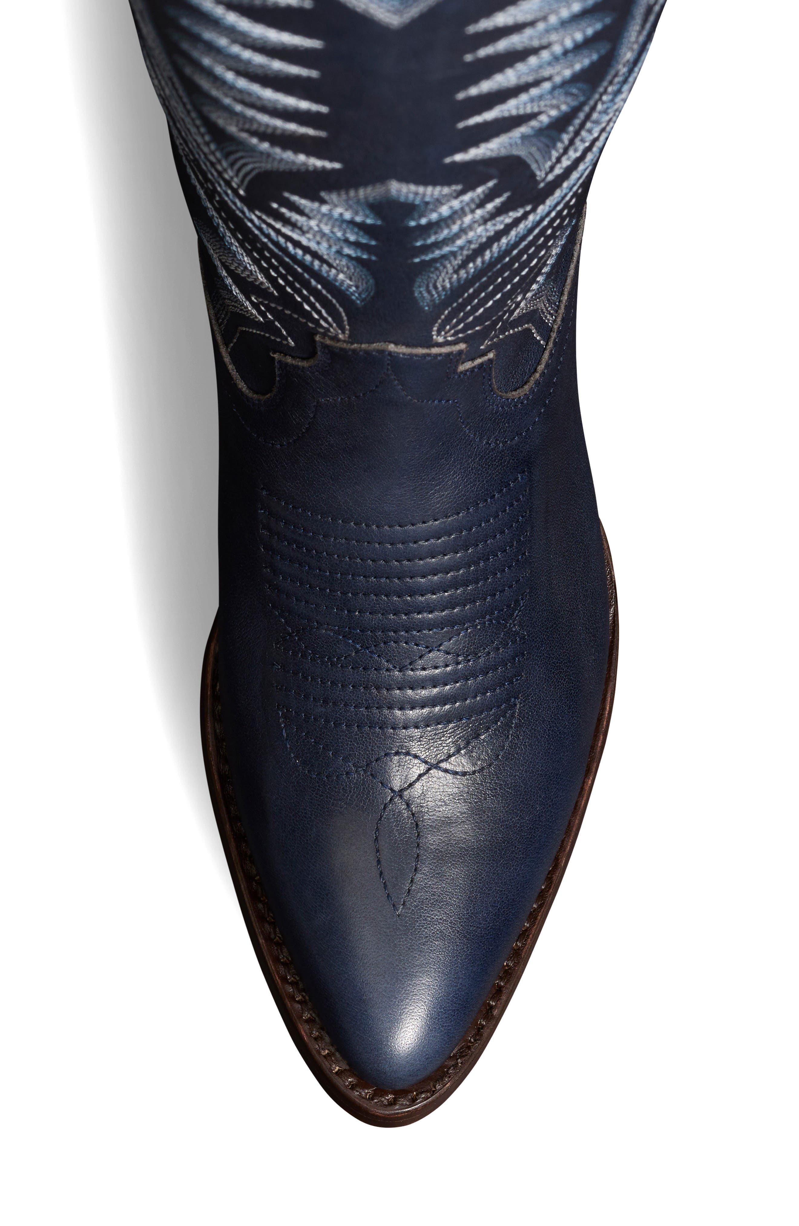 The Abby Western Boot, Alternate, color, NAVY