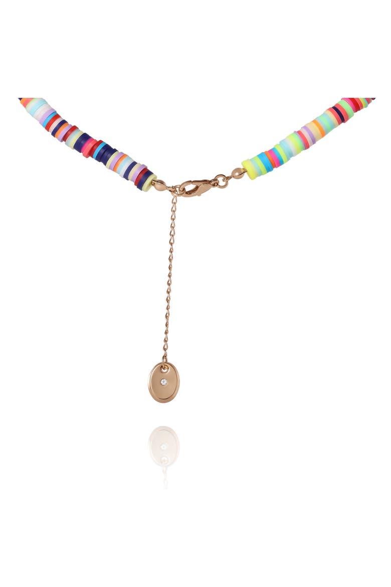 Kids Multicolor Beaded Necklace, Alternate, color, pink, rainbow