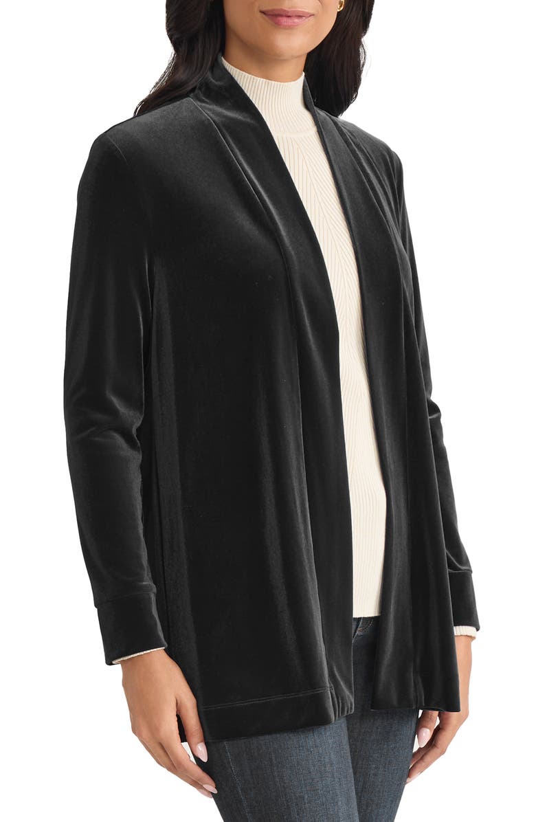 Jones New York Open Front Cardigan, Alternate, color, Jones Black