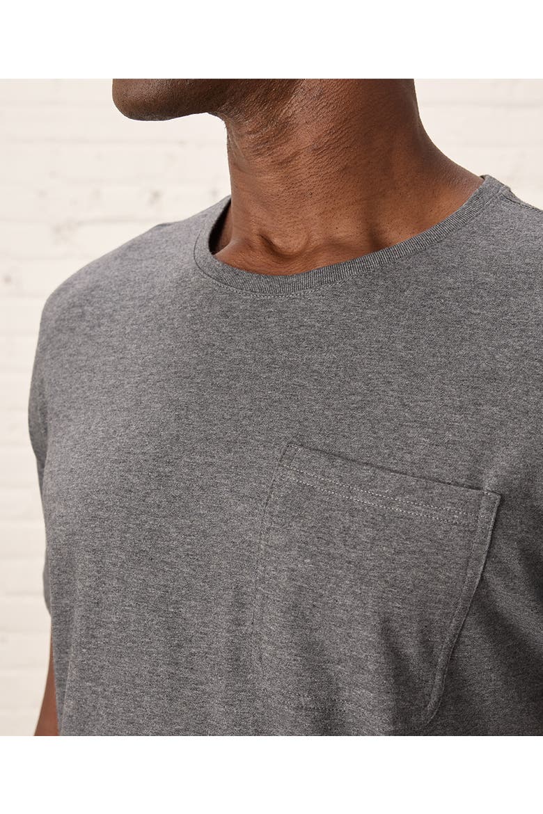 Organic Cotton Softspun Pocket Crew Tee, Alternate, color, Medium Grey Heather