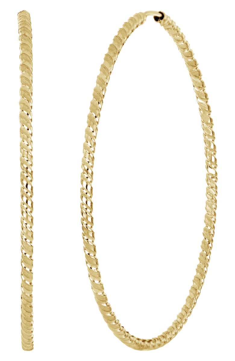 Bony Levy 14K Gold 43mm Twisted Hoop Earrings, Main, color, 
