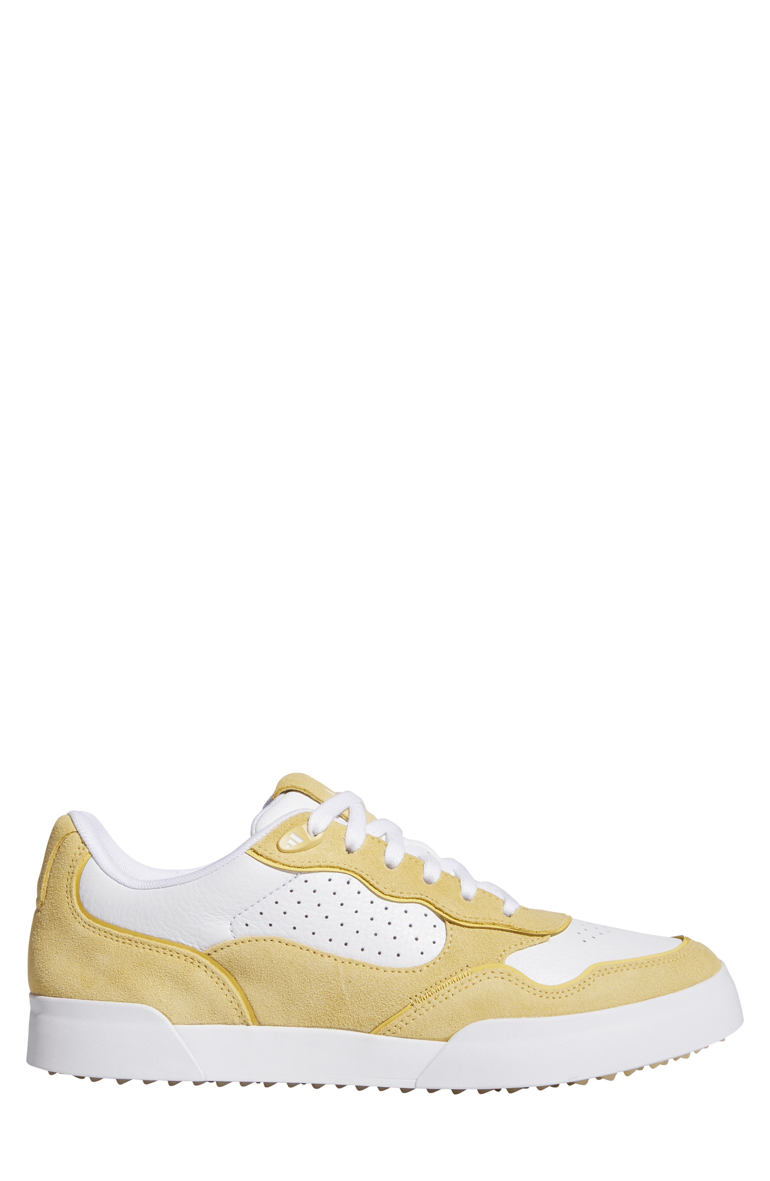 adidas Retrocross 25 Spikeless Golf Shoe, Alternate, color, White/ Oat/ Gum