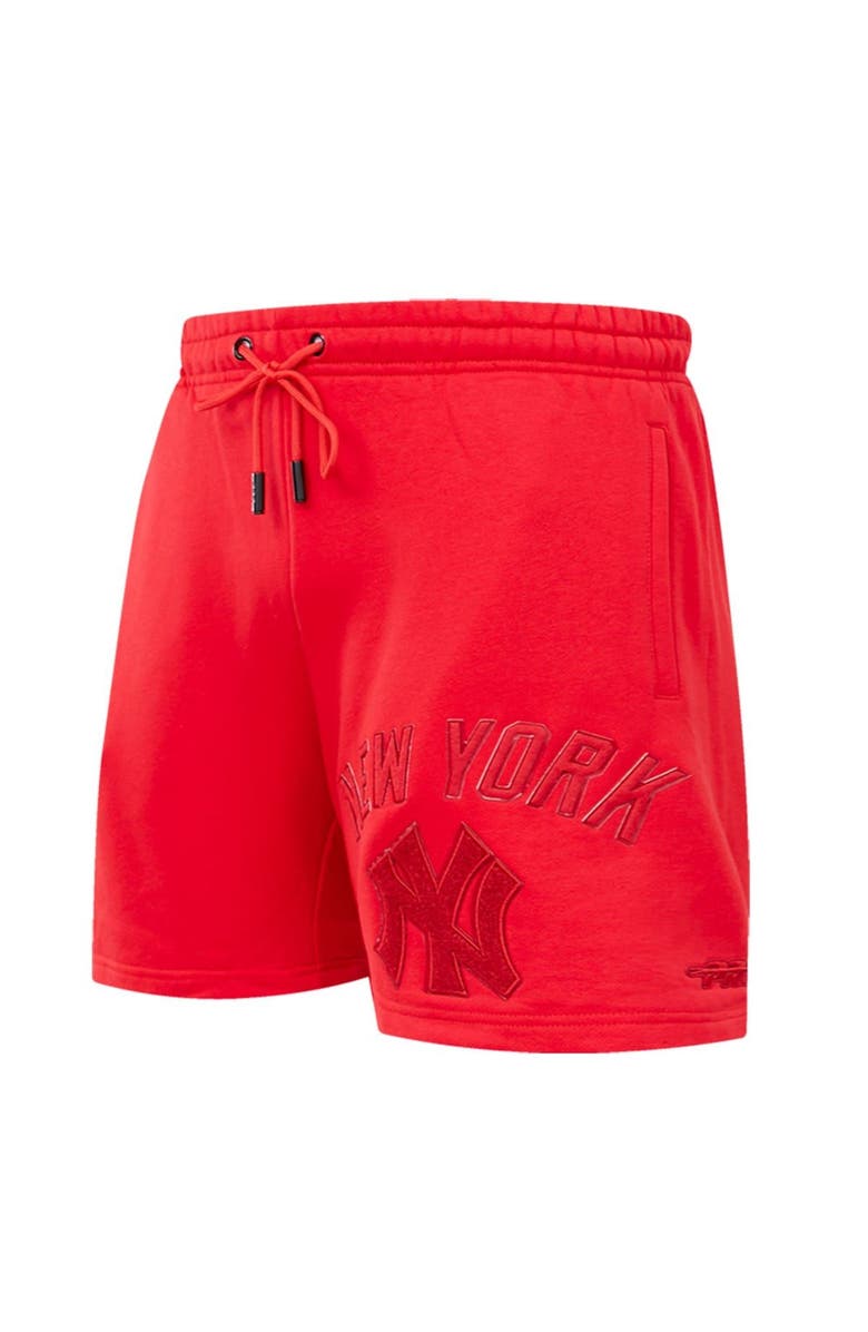 PRO STANDARD Men's Pro Standard New York Yankees Triple Red Classic Shorts, Alternate, color, Red