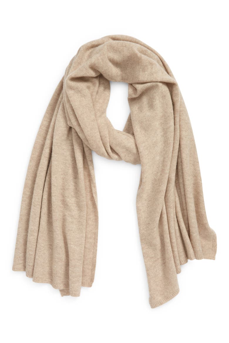 Soft Cashmere Blend Shawl, Main, color, OATMEAL