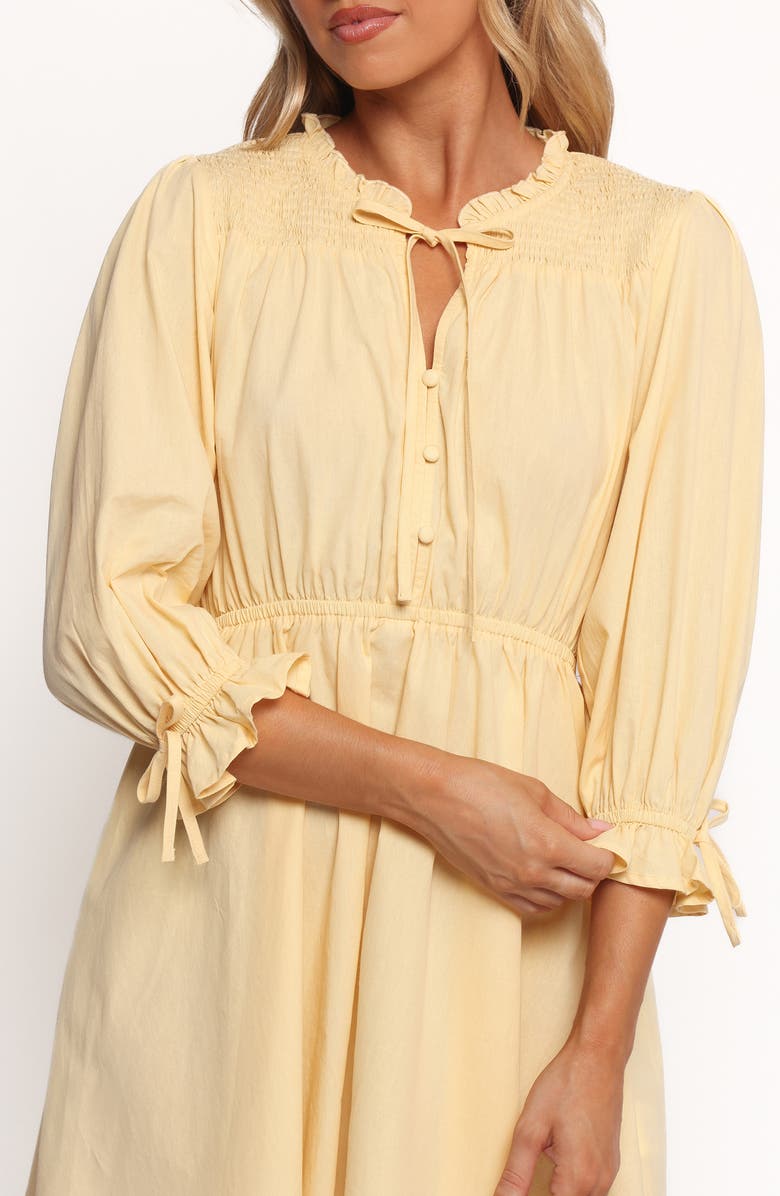 Petal & Pup Russell Long Sleeve MiniDress, Alternate, color, Yellow