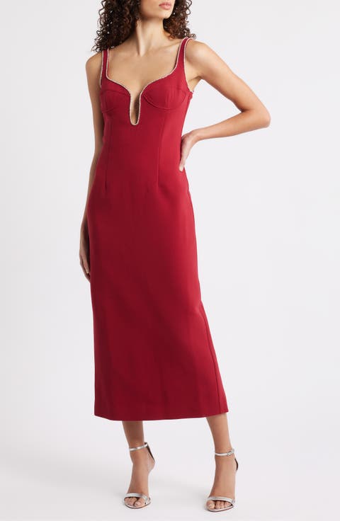 Brooklyn Diamante Sleeveless Sheath Dress