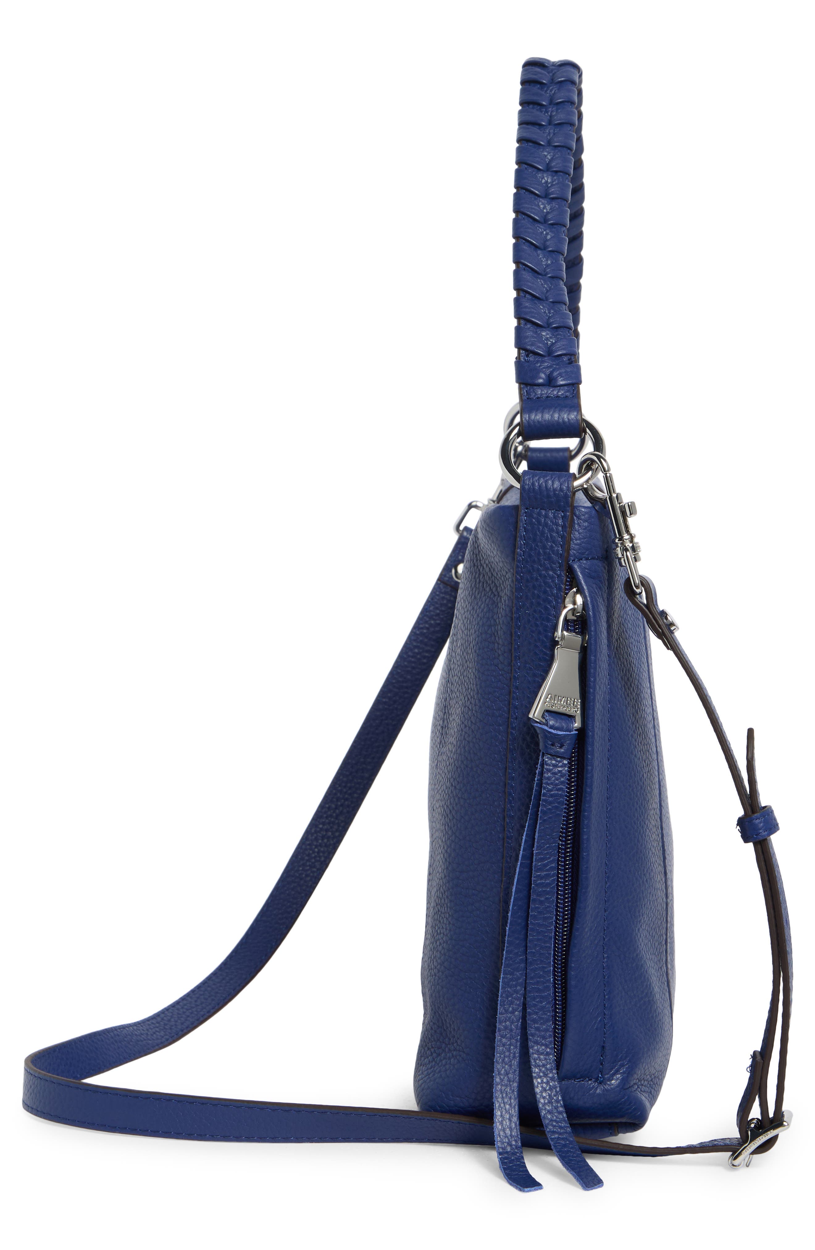 AIMEE Laila Convertible Leather Shoulder Bag, Alternate, color, Midnight Blue