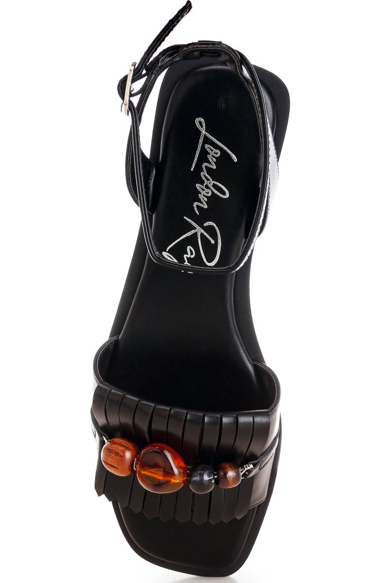 LONDON RAG Morgine Ankle Strap Sandal, Alternate, color, Black