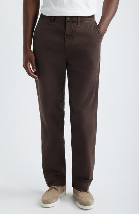 Archie Relaxed Straight Leg Stretch Sateen Pants