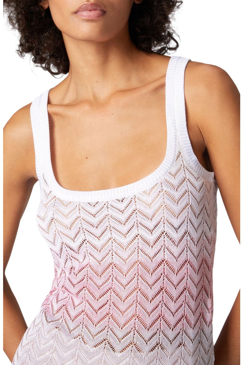 Shaded Chevron Viscose Tank Top, Alternate, color, Multicoloured