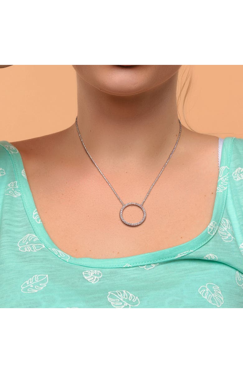 Julianna B. Topaz Open Circle Necklace 10k, Alternate, color, 