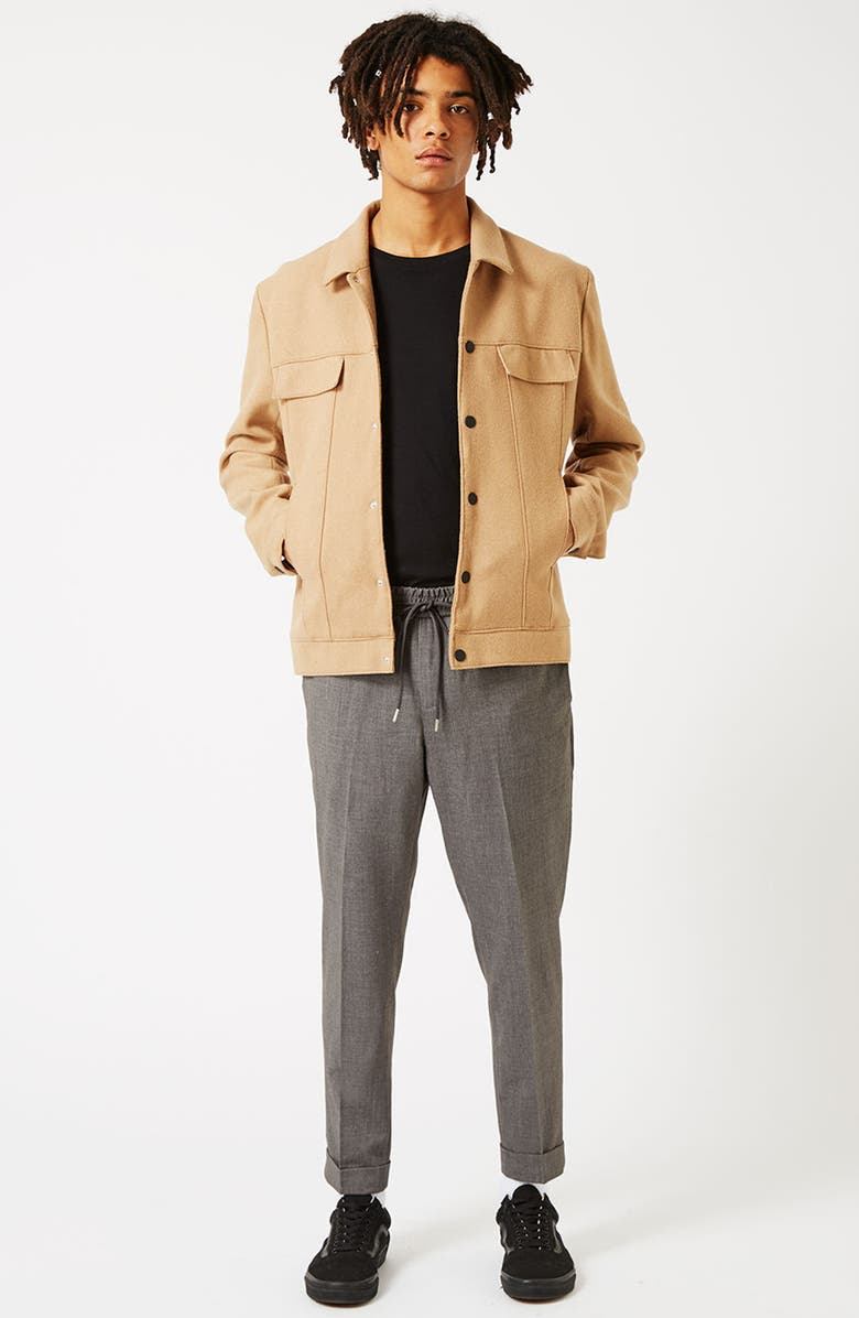 Topman Smart Trouser Joggers, Alternate, color, 