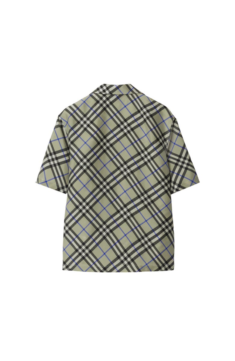 Burberry Oversized Check Silk Shirt, Alternate, color, 