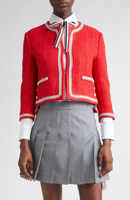 Thom Browne Tweed Crop Jacket